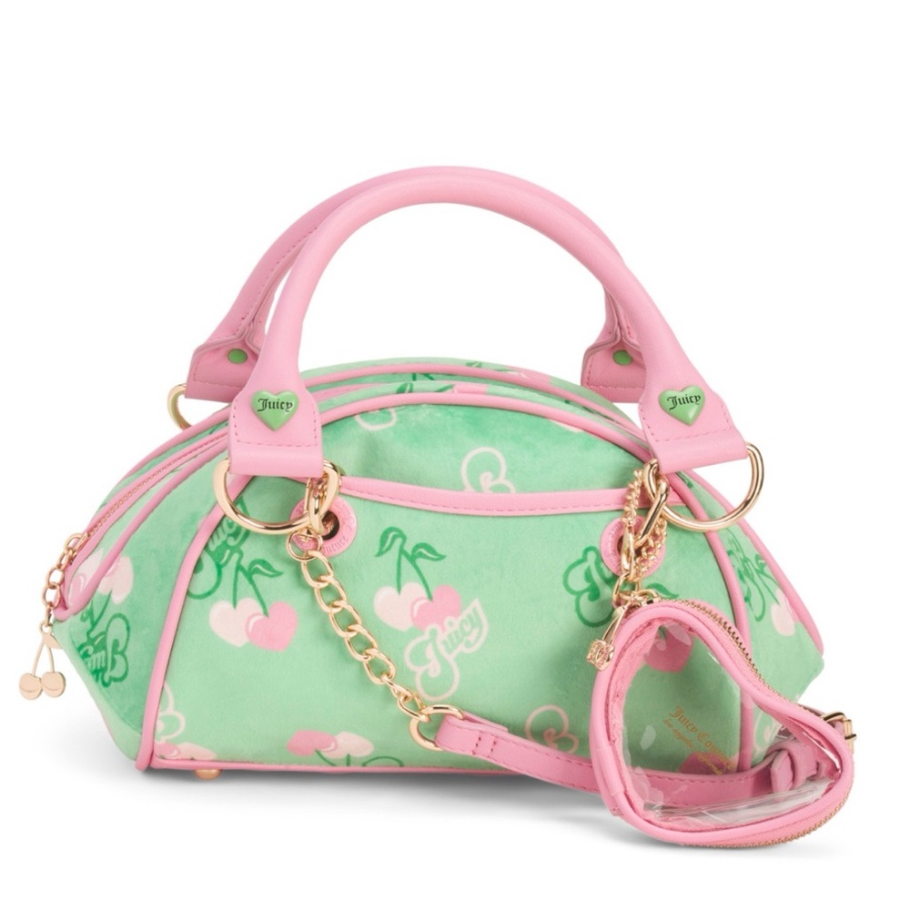 JUICY COUTURE MEDIUM SIZE RETRO STYLE CHERRY LOGO CROSSBODY - NWT